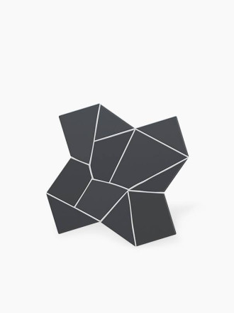 Carrelage " Design de Gaudi " modèle 1 - Gris Anthracite - 25.5x25.5cm - NT2025145