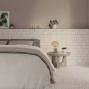 Carrelage " Design de Gaudi " modèle 2 - Blanc Craie - 7 X 28cm - NT2025147