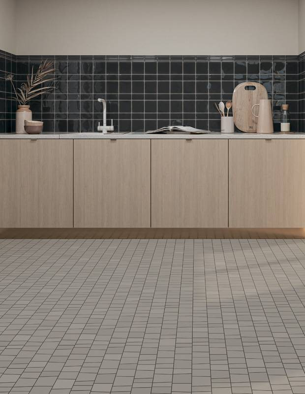 Carrelage " Design de Gaudi " modèle 2 - Gris Clair - 7 X 28cm - NT2025151