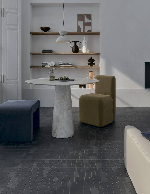 Carrelage " Design de Gaudi " modèle 2 - Gris Anthracite - 7 X 28cm - NT2025152