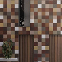 Carrelage " Kromatik Mat "  grès cérame - Marron Cuivré -  R10 - 20x20cm - NT2025263