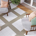 Carrelage " Kromatik Mat "  grès cérame - Gris Beige-  R10 - 20x20cm - NT2025266