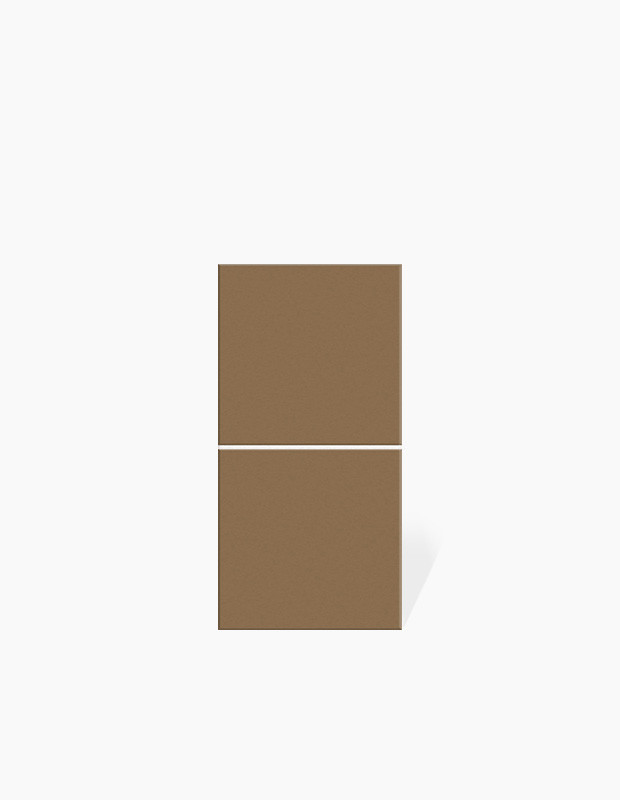 Carrelage " Kromatik Mat "  grès cérame - Marron Maya -  R10 - 10x20cm - NT20252999