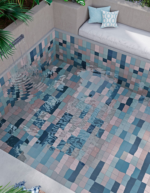 Carrelage bleu céleste prédécoupé 10x20cm | NT2025310