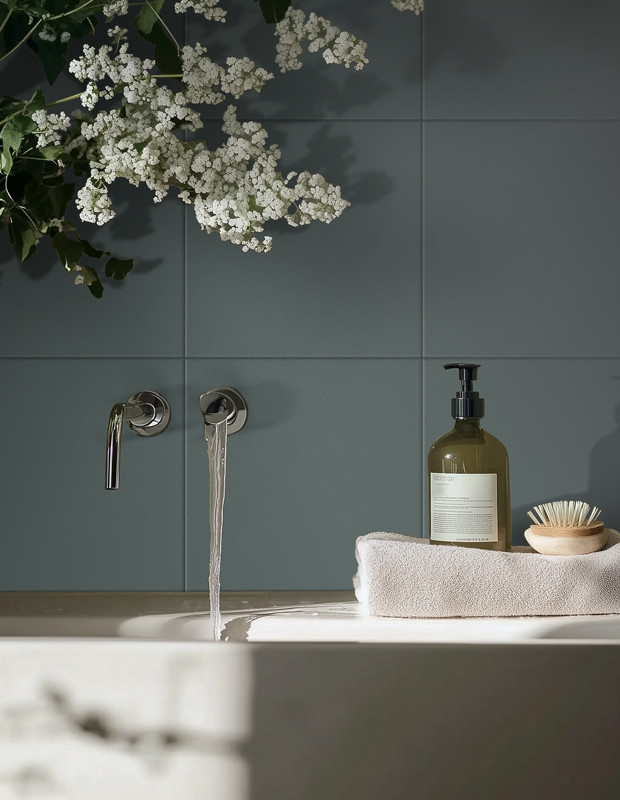 Carrelage en grès cérame mat 10x10 cm - idéal cuisines et salles de bain