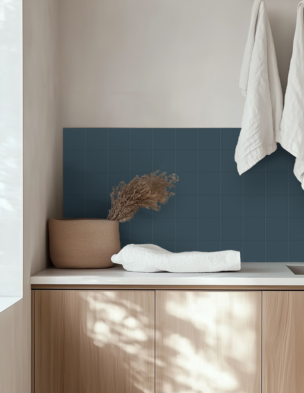 Carrelage en grès cérame mat 10x10 cm - idéal cuisines et salles de bain