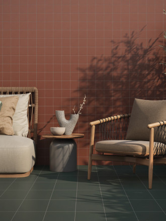 Carrelage en grès cérame mat 20x20 cm - idéal cuisines et salles de bain