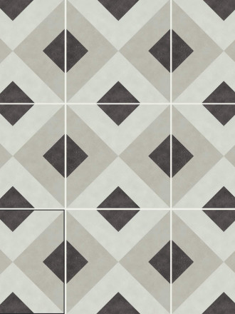 Carrelage Brienne Noir Charbon - Grès Cérame pour sol et mur - 15x15cm - DC2025052