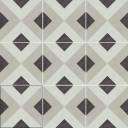 Carrelage Brienne Noir Charbon - Grès Cérame pour sol et mur - 15x15cm - DC2025052