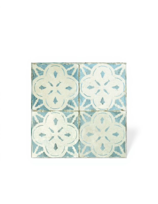 Carrelage prédécoupé Point du Jour -  aspect carreaux de ciment - 45 x 45 cm | AV2026010