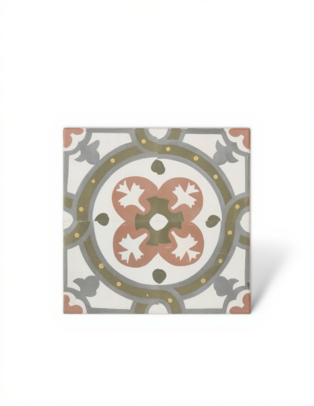 Carrelage prédécécoupé Place Concorde - imitation carreaux de ciment - 45 x 45 cm | AV2026004