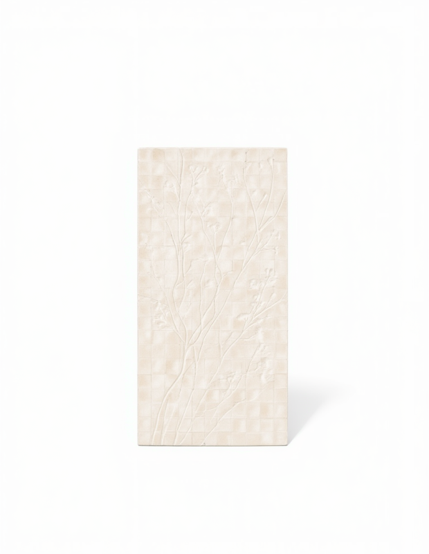 Carrelage crédence aspect végétal texturé Fleur - 33.3 x 100 cm | AV2026003