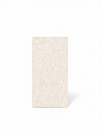 Carrelage crédence aspect végétal texturé Fleur - 33.3 x 100 cm | AV2026003