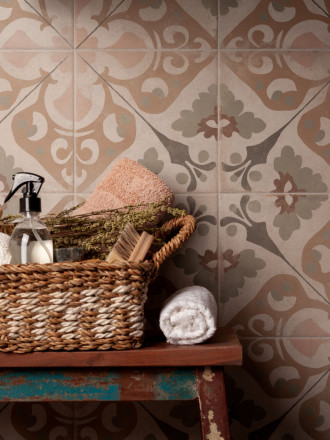 Carrelage aspect carreaux de ciment - 22.3 x 22.3 cm | AV2026001