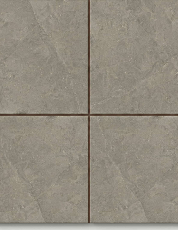 Carrelage imitation pierre taupe R10 idéal pour cuisine ou salle de bain - 58x58cm - AM20261501