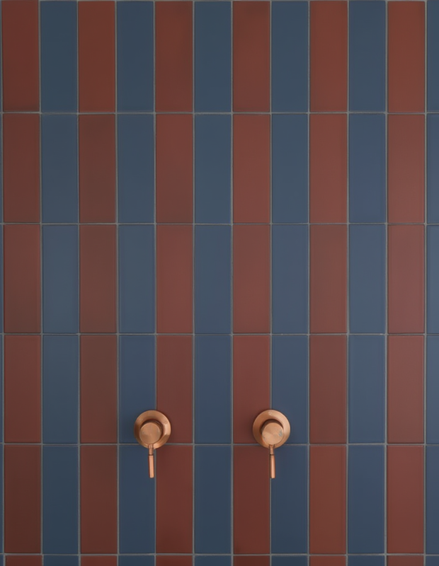 Carrelage Kromatic bleu marine 6x25 cm grès cérame | NT2025368