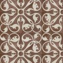 Carrelage Prédécoupé à Motif Floral Bordeaux - 45x45cm - FV2702159
