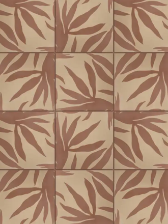 Carrelage "la ora na" terracotta 20 x 20 cm