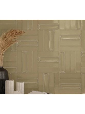 CARRELAGE PAINT OLIVE 7.5X30 CM . MA2303451