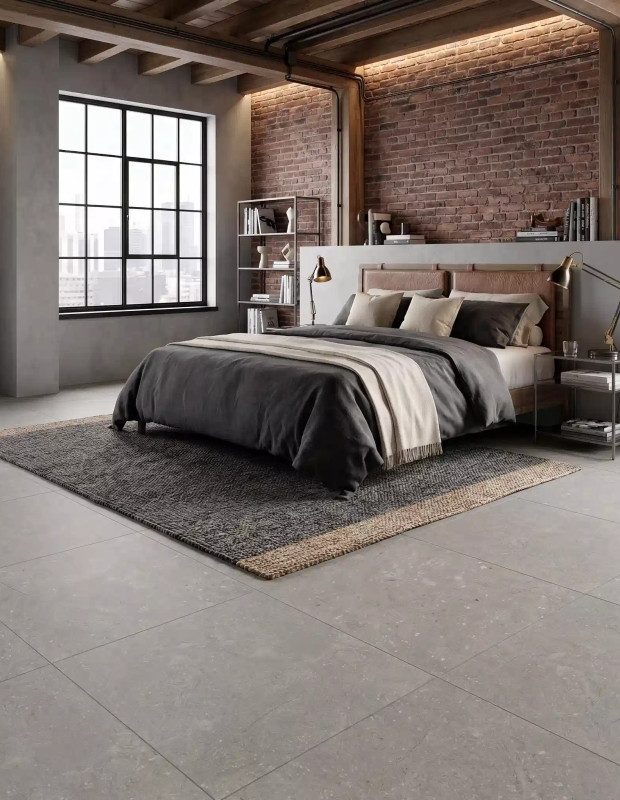 Carrelage Amaral Taupe pour sol et mur en grès cérame R10 - 58x58cm - AM20261501