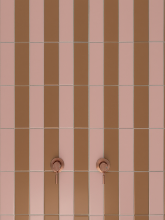 Carrelage Kromatic rose 6x25 cm grès cérame | NT2025351