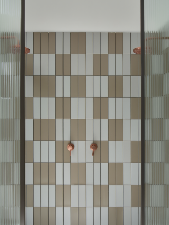Carrelage Kromatic taupe 6x25 cm grès cérame | NT2025349