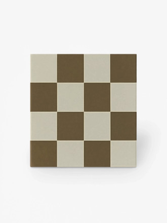 Braune Fliesen 20x20, matt, Vintage-Feinsteinzeug | 4TBI