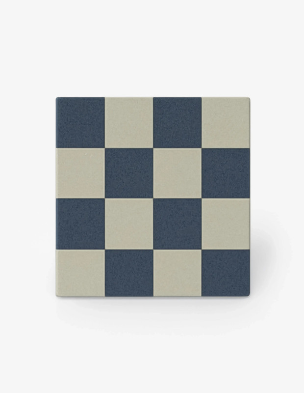 Carrelage bleu foncé 20x20 mat grès cérame artisanal | JU2026019