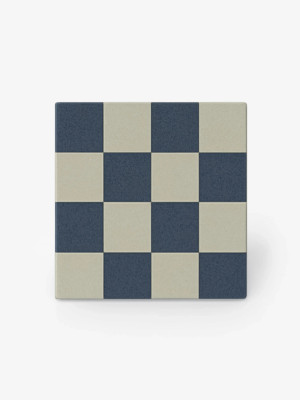 Blaue Fliesen 20x20, matt, handgefertigtes Feinsteinzeug | 4TBA 