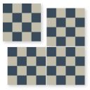 Carrelage bleu foncé 20x20 mat grès cérame artisanal | JU2026019