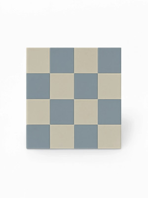Himmelblaue Fliesen 20x20 aus Feinsteinzeug, matt | 4TBB 