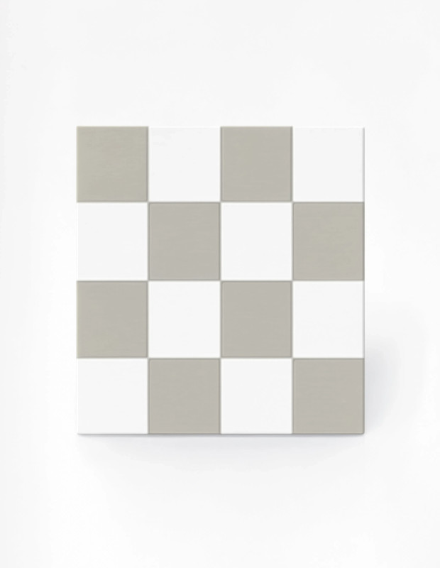 Carrelage blanc 20x20 carreaux de ciment imitation mat |  JU2026017