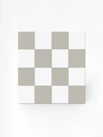 Carrelage blanc 20x20 carreaux de ciment imitation mat |  JU2026017
