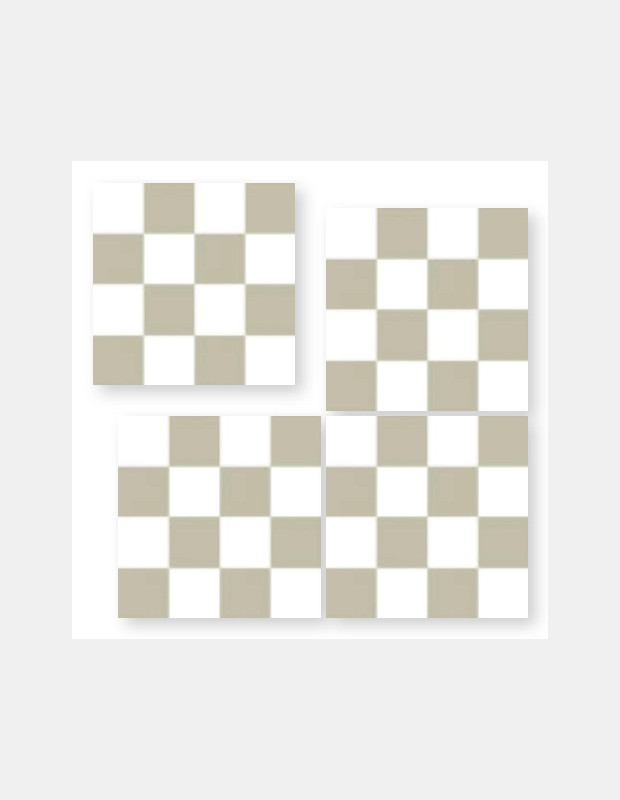 Carrelage blanc 20x20 carreaux de ciment imitation mat |  JU2026017