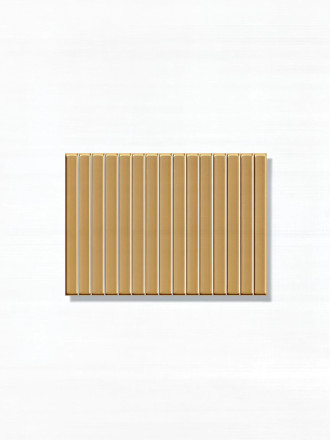 Plaquette faience pâte blanche en kit kat - couleur ocre -  23x33,5cm Brillant | JU2026040