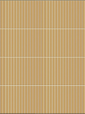 Plaquette faience pâte blanche en kit kat - couleur ocre -  23x33,5cm Brillant | JU2026040