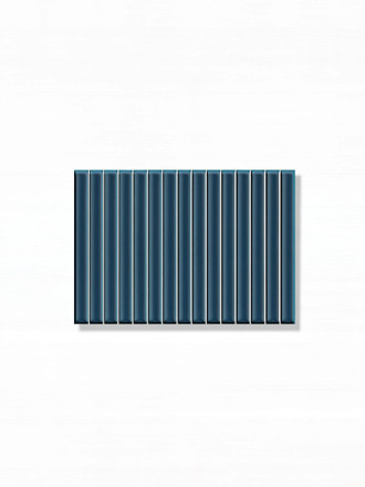 Plaquette faience pâte blanche en kit kat - couleur bleu -  23x33,5cm Brillant | JU2026042