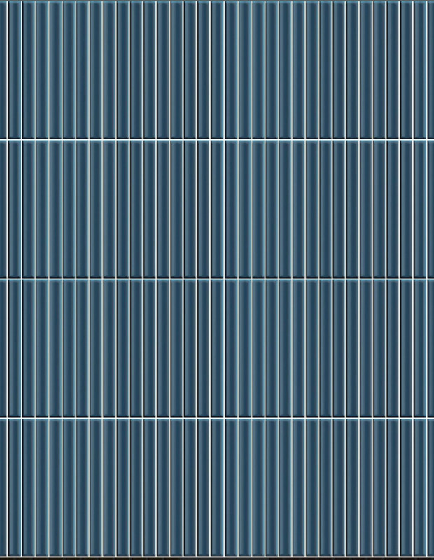 Plaquette faience pâte blanche en kit kat - couleur bleu -  23x33,5cm Brillant | JU2026042