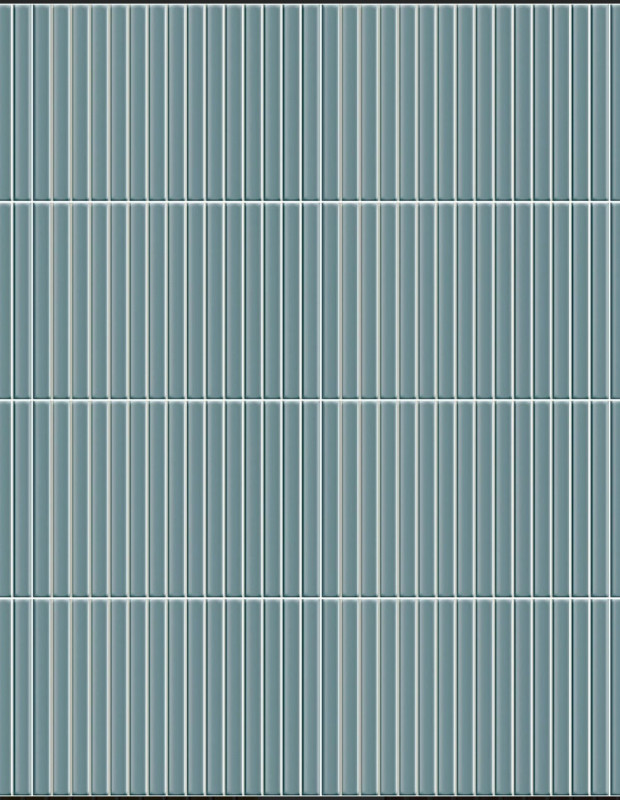 Plaquette faience pâte blanche en kit kat - couleur bleu céleste -  23x33,5cm Brillant | ju2026043