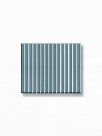 Plaquette faience pâte blanche en kit kat - couleur bleu céleste -  23x33,5cm Brillant | ju2026043