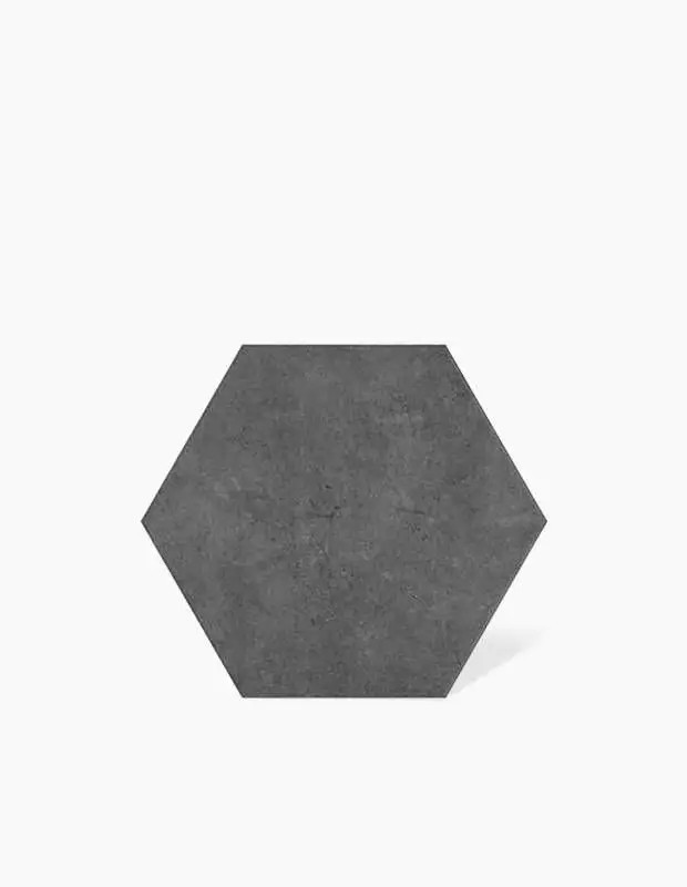 Lot du Carrelage collection OHIO pour sol et mur en grès cérame ANTHRACITE HEXAGONAL 22X25 cm pour intérieur - LC26-MK2305224