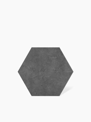 Lot du Carrelage collection OHIO pour sol et mur en grès cérame ANTHRACITE HEXAGONAL 22X25 cm pour intérieur - LC26-MK2305224 