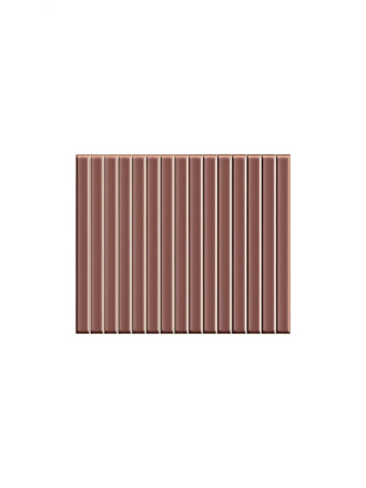 Plaquette faience pâte blanche en kit kat - couleur bordeau-  23x33,5cm Brillant | ju2026046