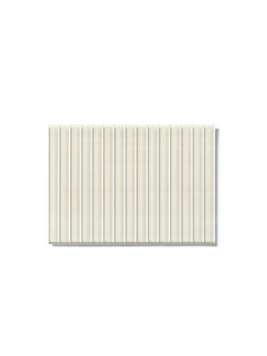 Plaquette faience pâte blanche en kit kat - couleur blanc-  23x33,5cm Brillant | ju2026048 