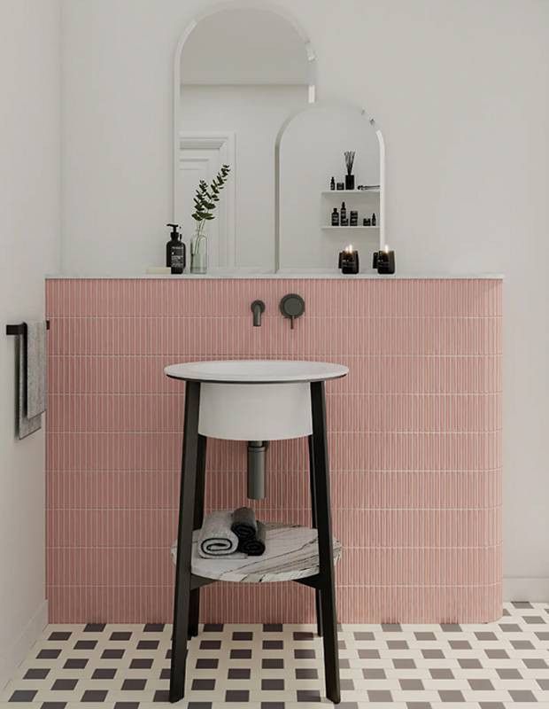 Carrelage Douceur Rose Blush Matt - 12.5x25cm - FV2702079