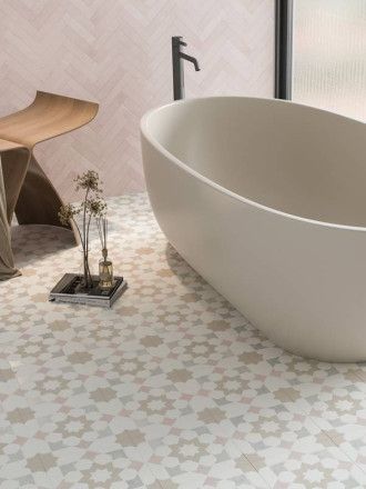 Carrelage Tara Etoile Taupe -  22.3x22.3cm - FV27021666