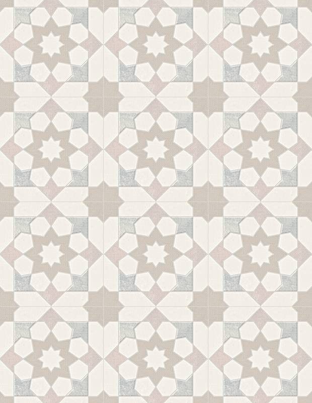 Carrelage Tara Etoile Verte -  22.3x22.3cm - FV2702164