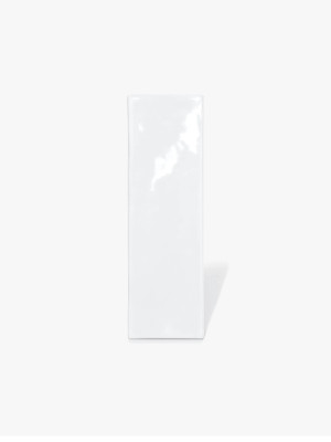 Faience rectangulaire brillant couleur blanche faïence, uni - 6.5 x 25.0 cm | DC2025123 