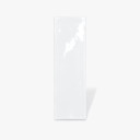 Faience rectangulaire brillant couleur blanche faïence, uni - 6.5 x 25.0 cm | DC2025123