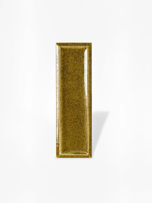 Carrelage Rectangulaire Minare relief - Jaune moutarde - 5x15 cm | JU2026072 